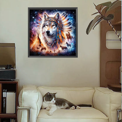 Wolf - Full Square Drill Diamond Painting 30*30CM
