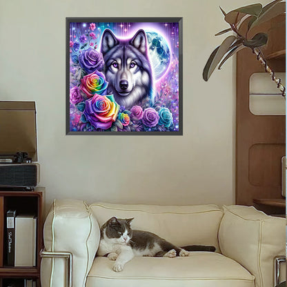 Wolf - Full Square Drill Diamond Painting 30*30CM
