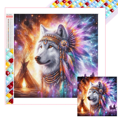 Wolf - Full Square Drill Diamond Painting 30*30CM