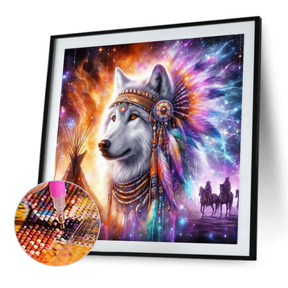 Wolf - Full Square Drill Diamond Painting 30*30CM