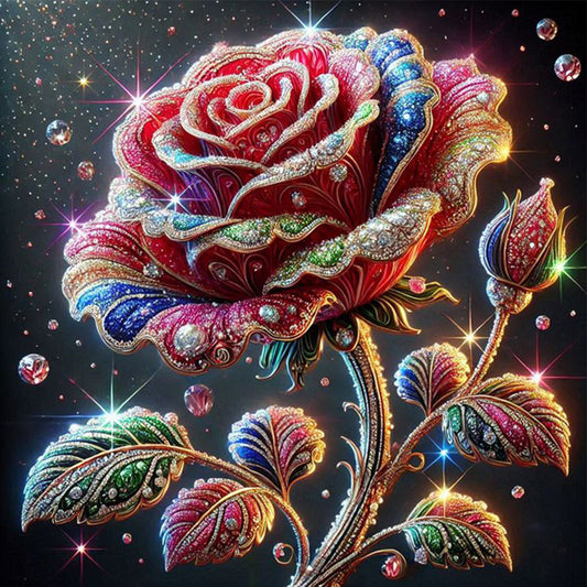 Rose - Full Square Drill Diamond Painting 30*30CM
