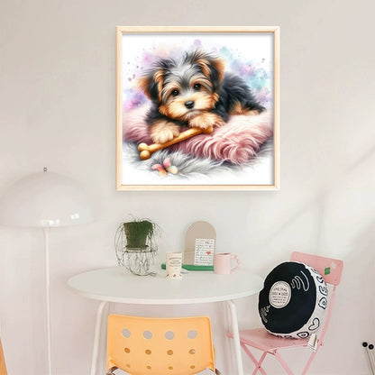Bone Puppy - 11CT Stamped Cross Stitch 40*40CM