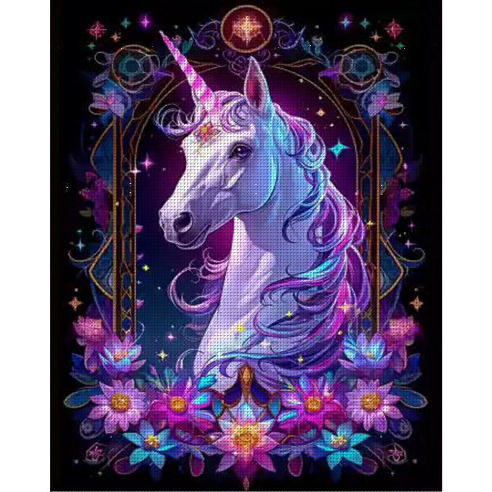 Unicorn - 11CT Stamped Cross Stitch 50*63CM(Mona Lisa Brand)