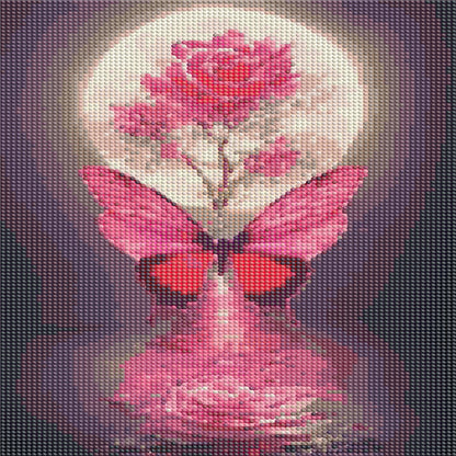 Moon Butterfly - Full Round Drill Diamond Painting 30*40CM
