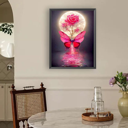 Moon Butterfly - Full Round Drill Diamond Painting 30*40CM