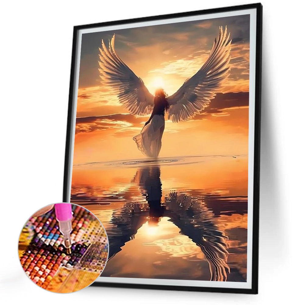 Angel Girl - Full Round Drill Diamond Painting 30*40CM