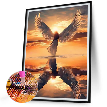 Angel Girl - Full Round Drill Diamond Painting 30*40CM