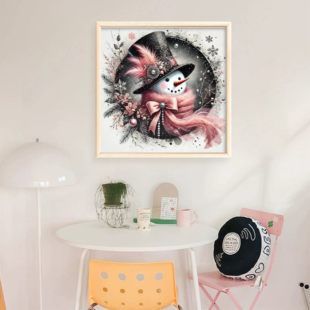 Snowman - 11CT Stamped Cross Stitch 40*40CM