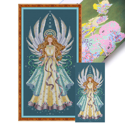 Christmas Star - 14CT Stamped Cross Stitch 40*82CM(Joy Sunday)