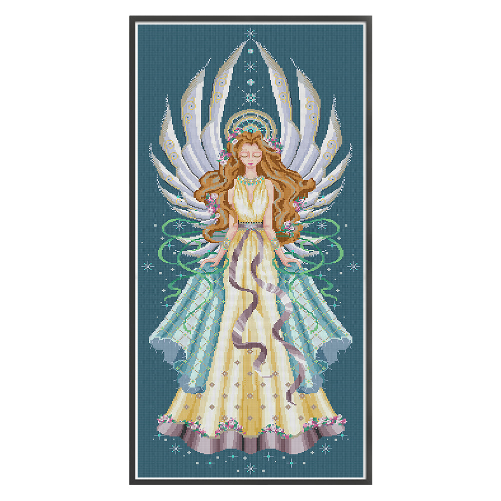 Christmas Star - 14CT Stamped Cross Stitch 40*82CM(Joy Sunday)