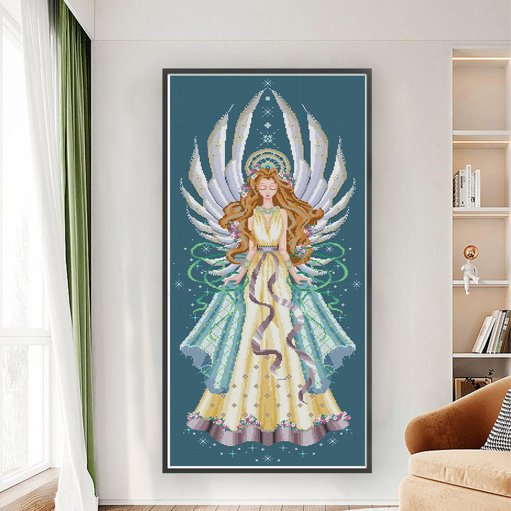 Christmas Star - 14CT Stamped Cross Stitch 40*82CM(Joy Sunday)