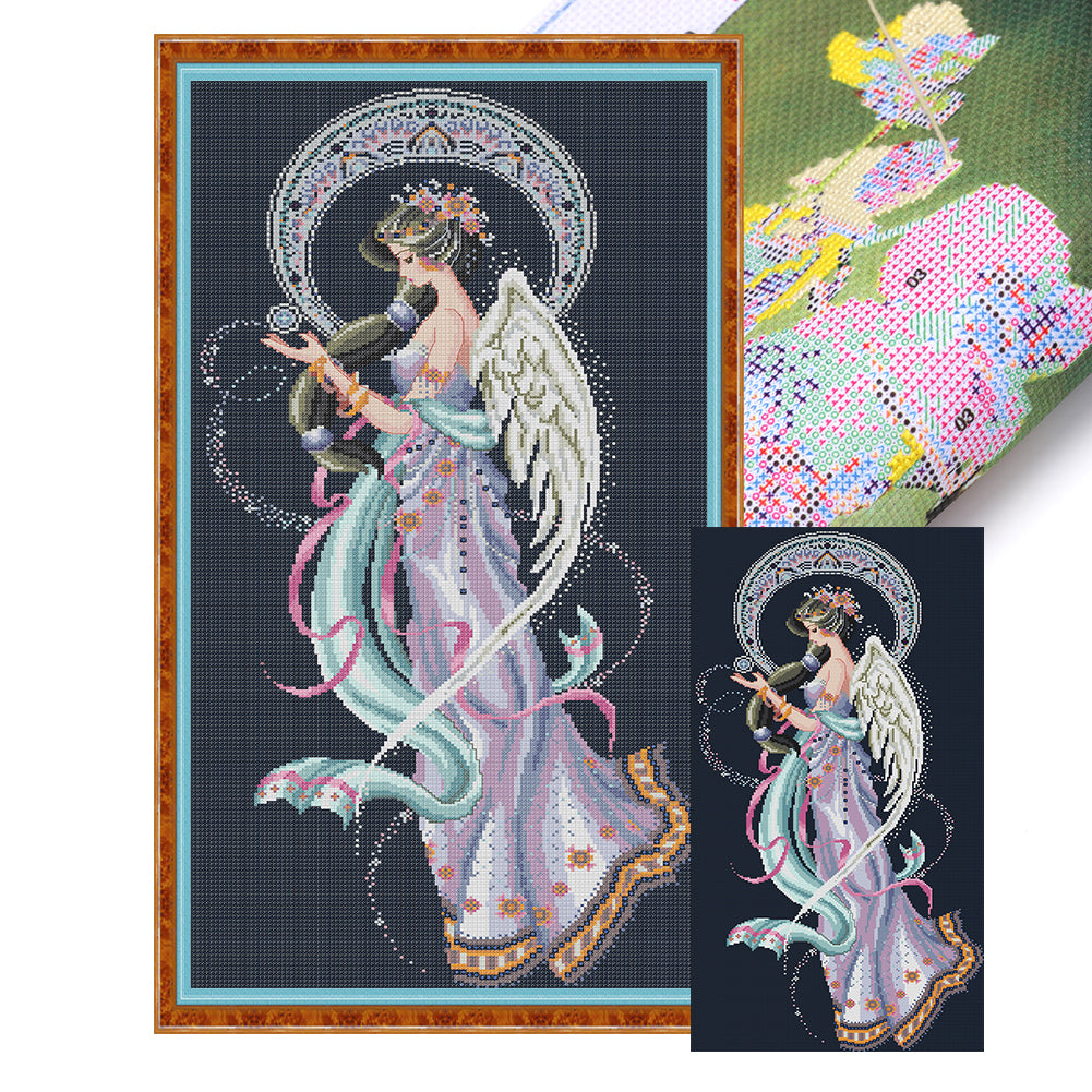 Moon Goddess - 14CT Stamped Cross Stitch 37*69CM(Joy Sunday)