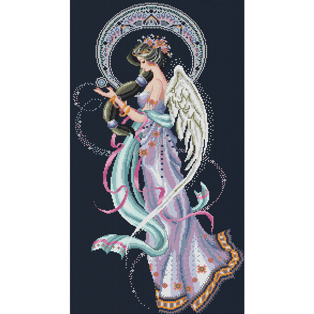 Moon Goddess - 14CT Stamped Cross Stitch 37*69CM(Joy Sunday)