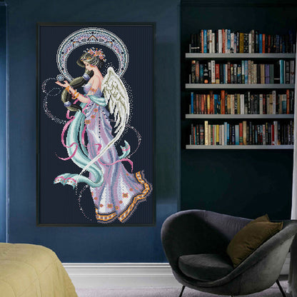 Moon Goddess - 14CT Stamped Cross Stitch 37*69CM(Joy Sunday)