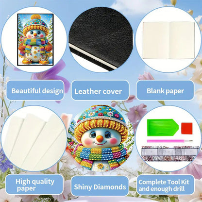 50-Page A5 Size Diamond Painting Notebook for Adults Beginners Holiday Birthday