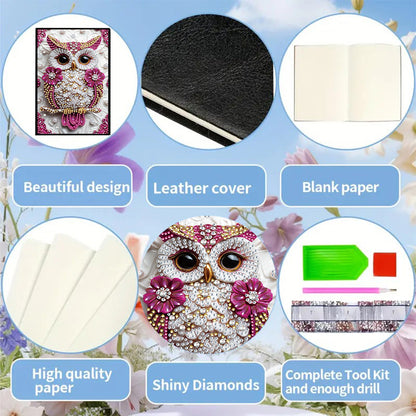 50-Page A5 Size Diamond Painting Notebook for Adults Beginners Holiday Birthday
