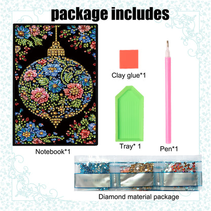 50-Page A5 Size Diamond Painting Notebook for Adults Beginners Holiday Birthday