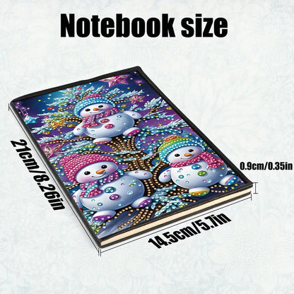 50-Page A5 Size Diamond Painting Notebook for Adults Beginners Holiday Birthday