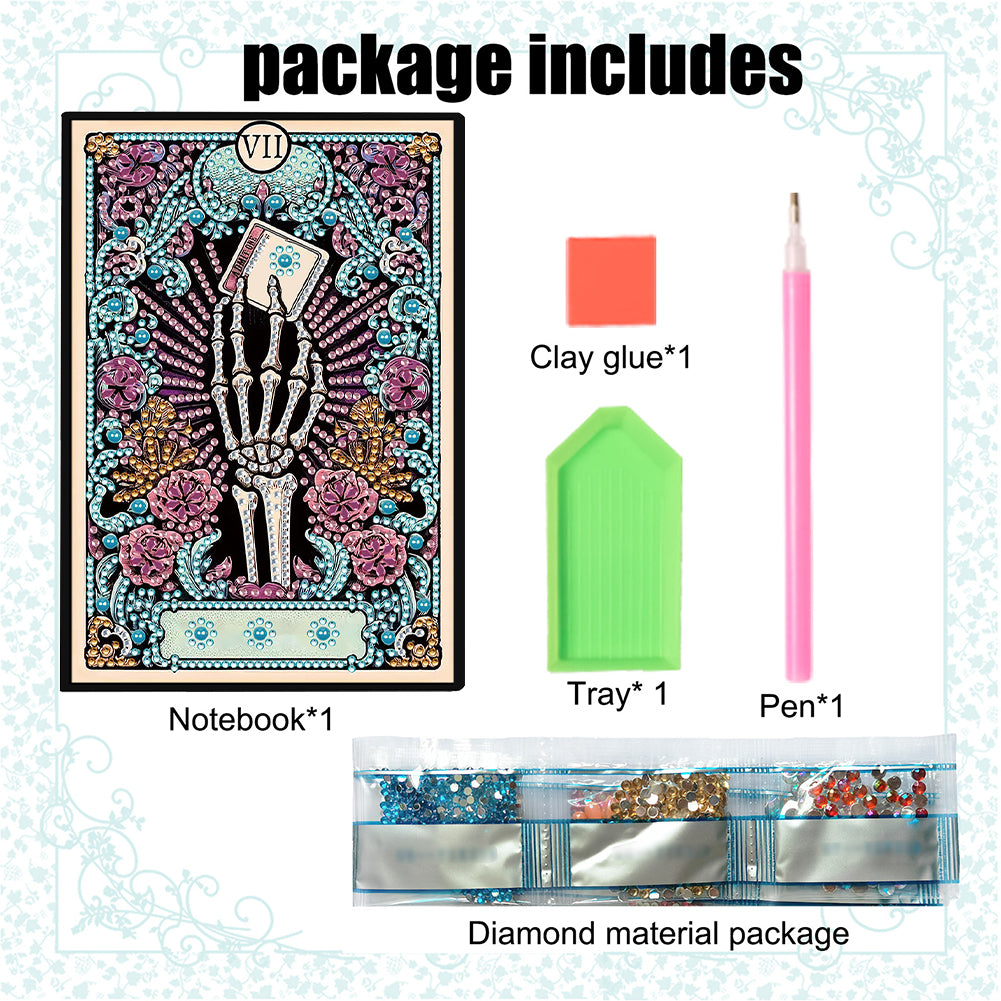 50-Page A5 Size Diamond Painting Notebook for Adults Beginners Holiday Birthday