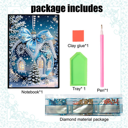 50-Page A5 Size Diamond Painting Notebook for Adults Beginners Holiday Birthday