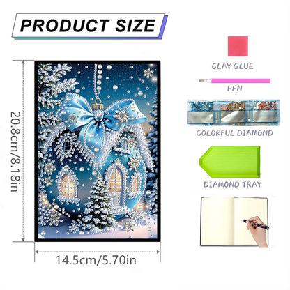 50-Page A5 Size Diamond Painting Notebook for Adults Beginners Holiday Birthday