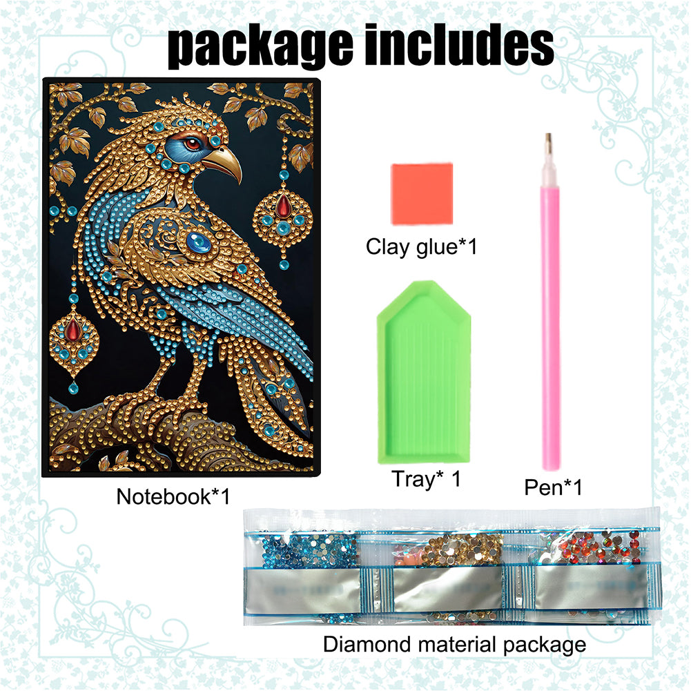 50-Page A5 Size Diamond Painting Notebook for Adults Beginners Holiday Birthday