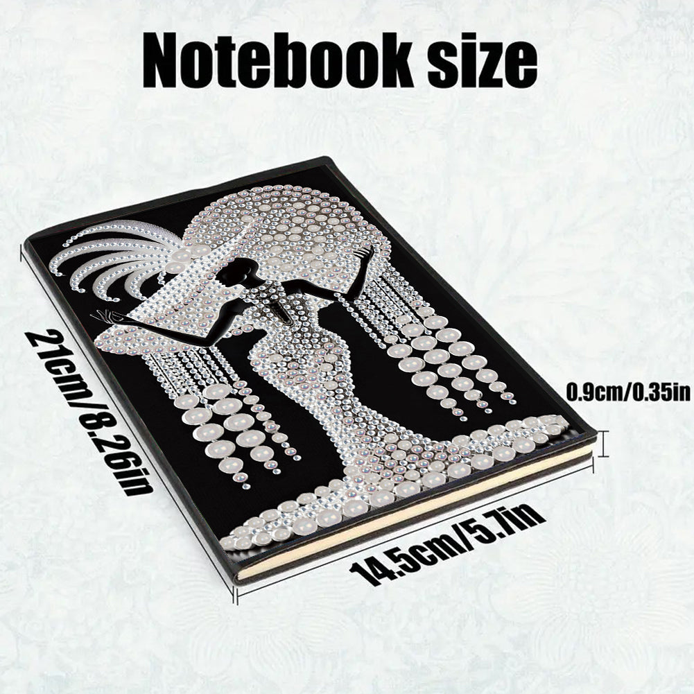 50-Page A5 Size Diamond Painting Notebook for Adults Beginners Holiday Birthday