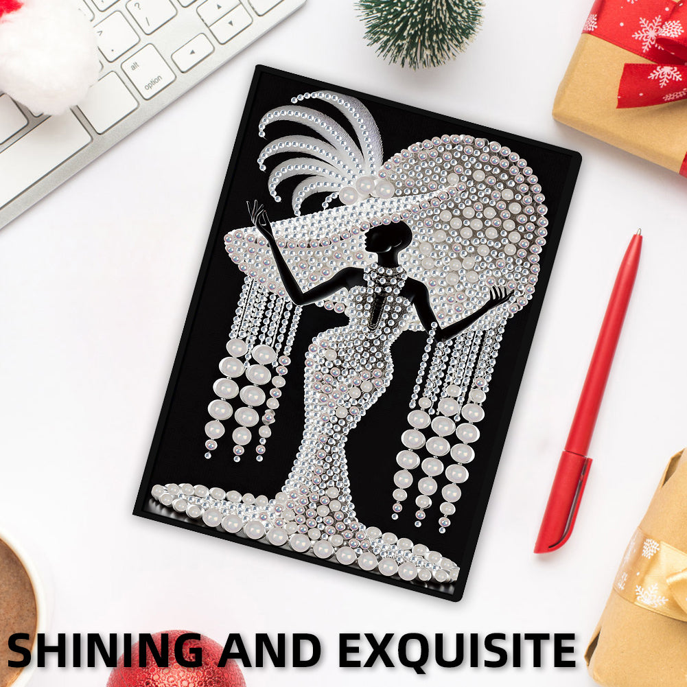 50-Page A5 Size Diamond Painting Notebook for Adults Beginners Holiday Birthday