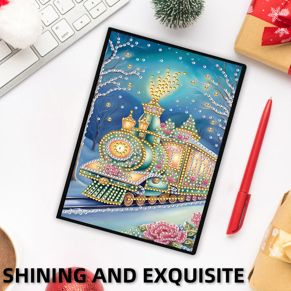 50-Page A5 Size Diamond Painting Notebook for Adults Beginners Holiday Birthday