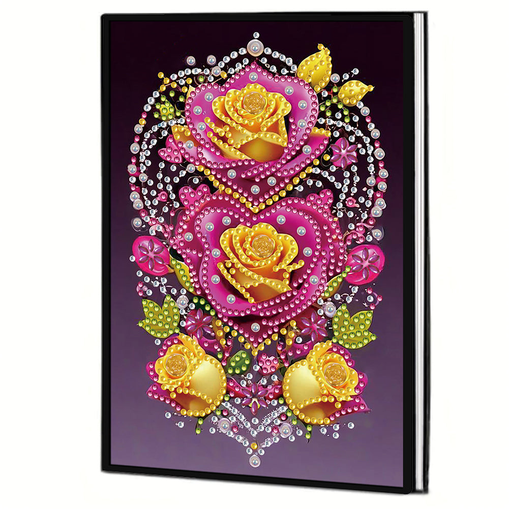 50-Page A5 Size Diamond Painting Notebook for Adults Beginners Holiday Birthday