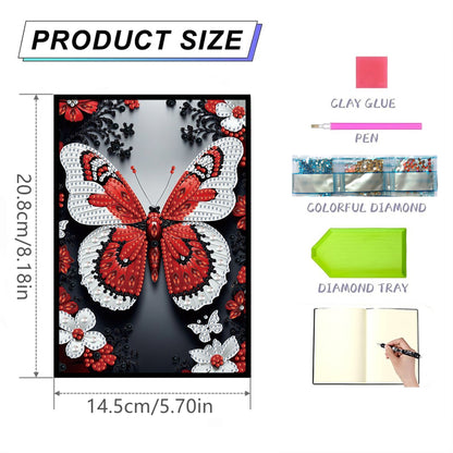 50-Page A5 Size Diamond Painting Notebook for Adults Beginners Holiday Birthday