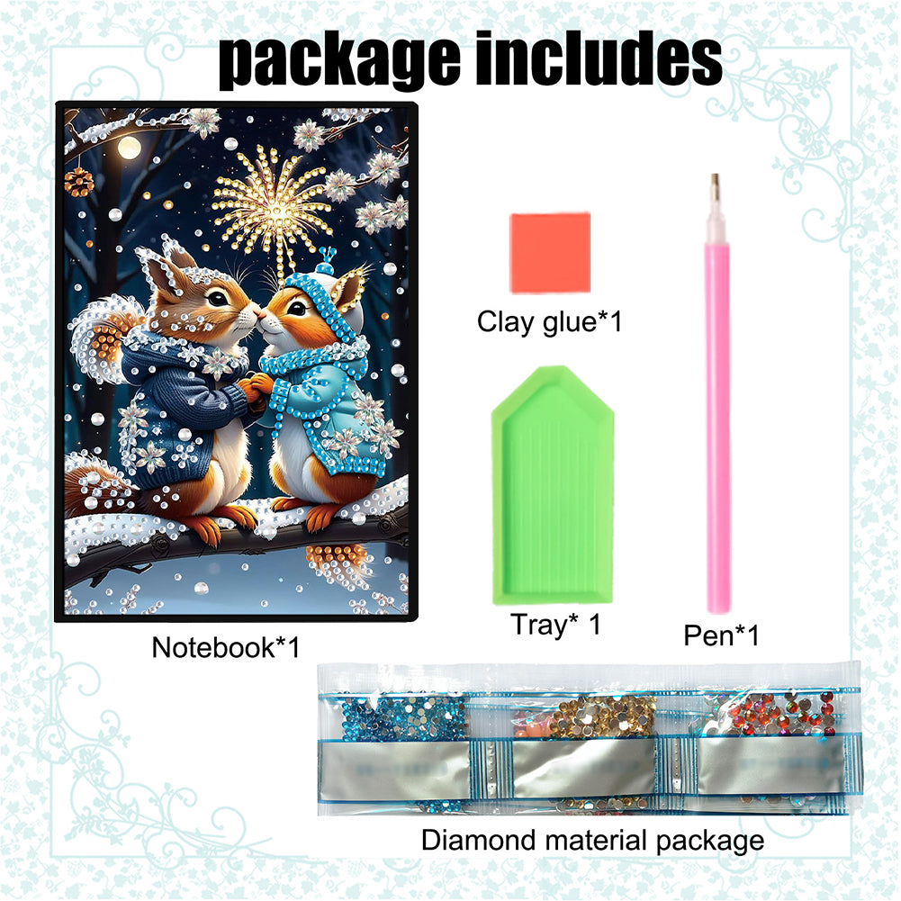 50-Page A5 Size Diamond Painting Notebook for Adults Beginners Holiday Birthday