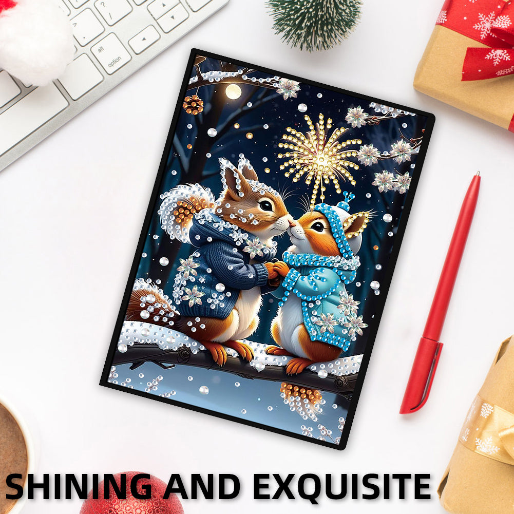50-Page A5 Size Diamond Painting Notebook for Adults Beginners Holiday Birthday