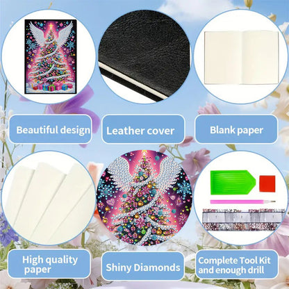 50-Page A5 Size Diamond Painting Notebook for Adults Beginners Holiday Birthday