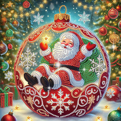 4Pcs Christmas Atmosphere - Special Shaped Drill Diamond Painting 30*30CM