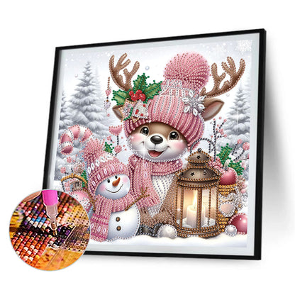 4Pcs Christmas Animals - Special Shaped Drill Diamond Painting 30*30CM