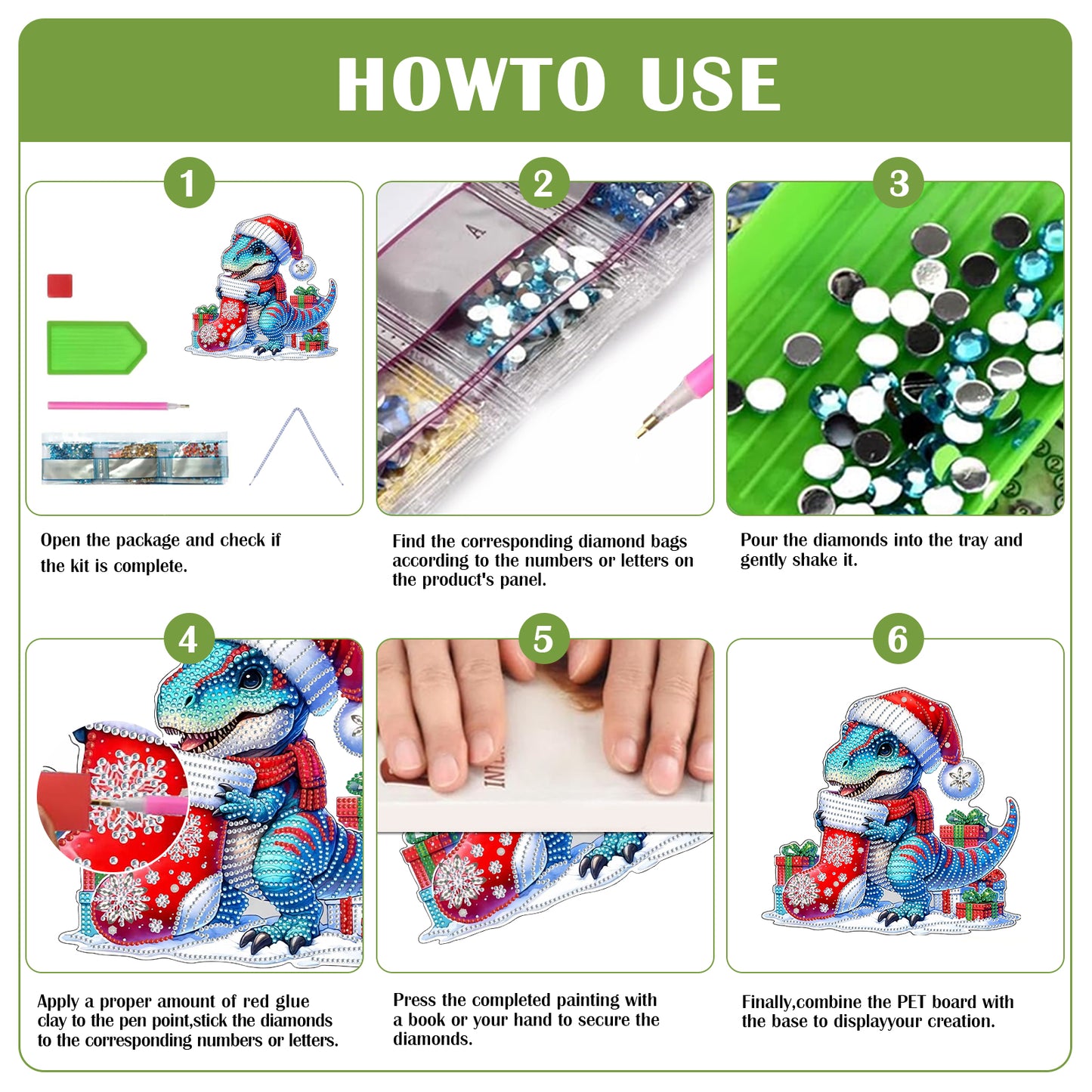 2D Flat DIY Diamond Painting Desktop Ornaments Kit for Home Office Desktop Decor