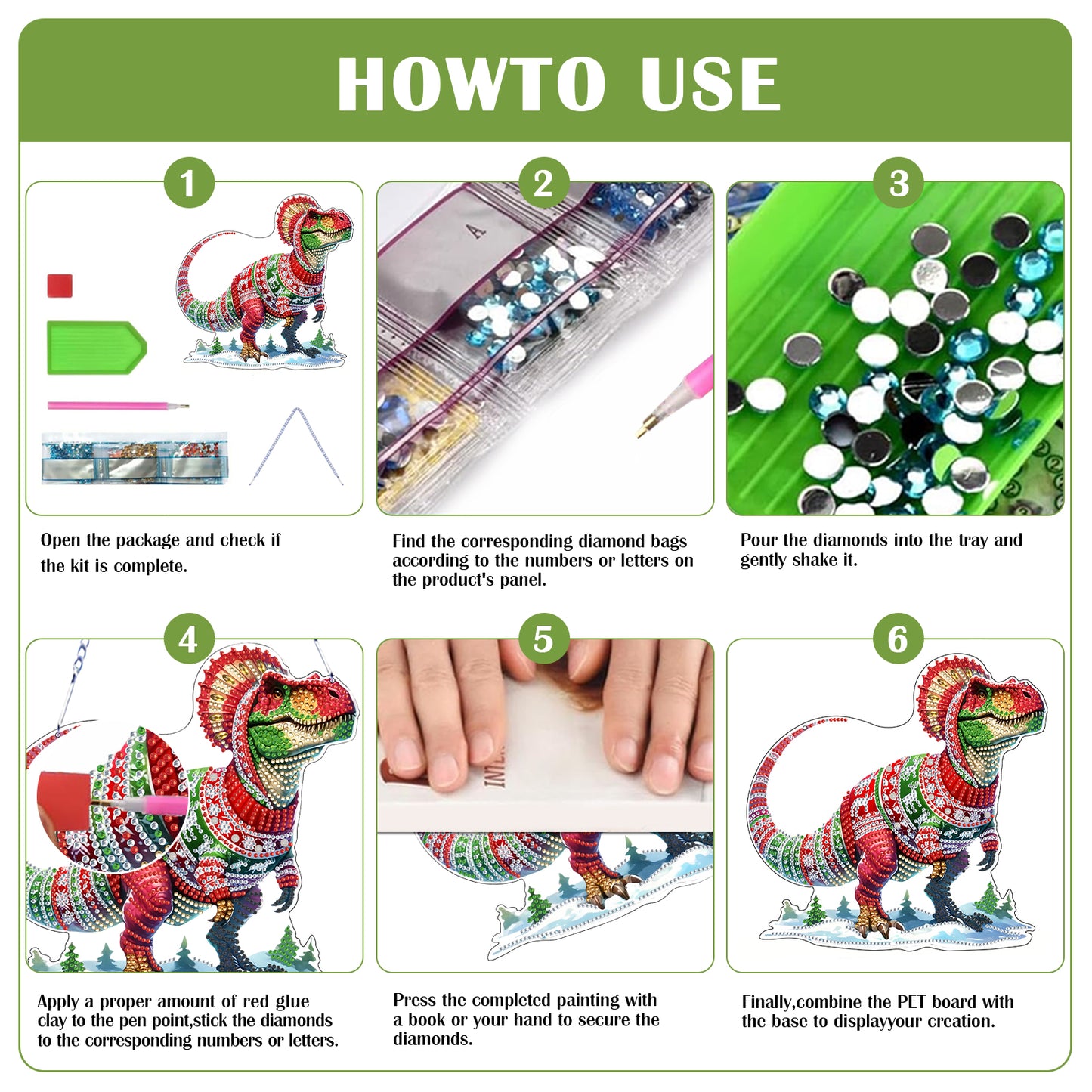 2D Flat DIY Diamond Painting Desktop Ornaments Kit for Home Office Desktop Decor