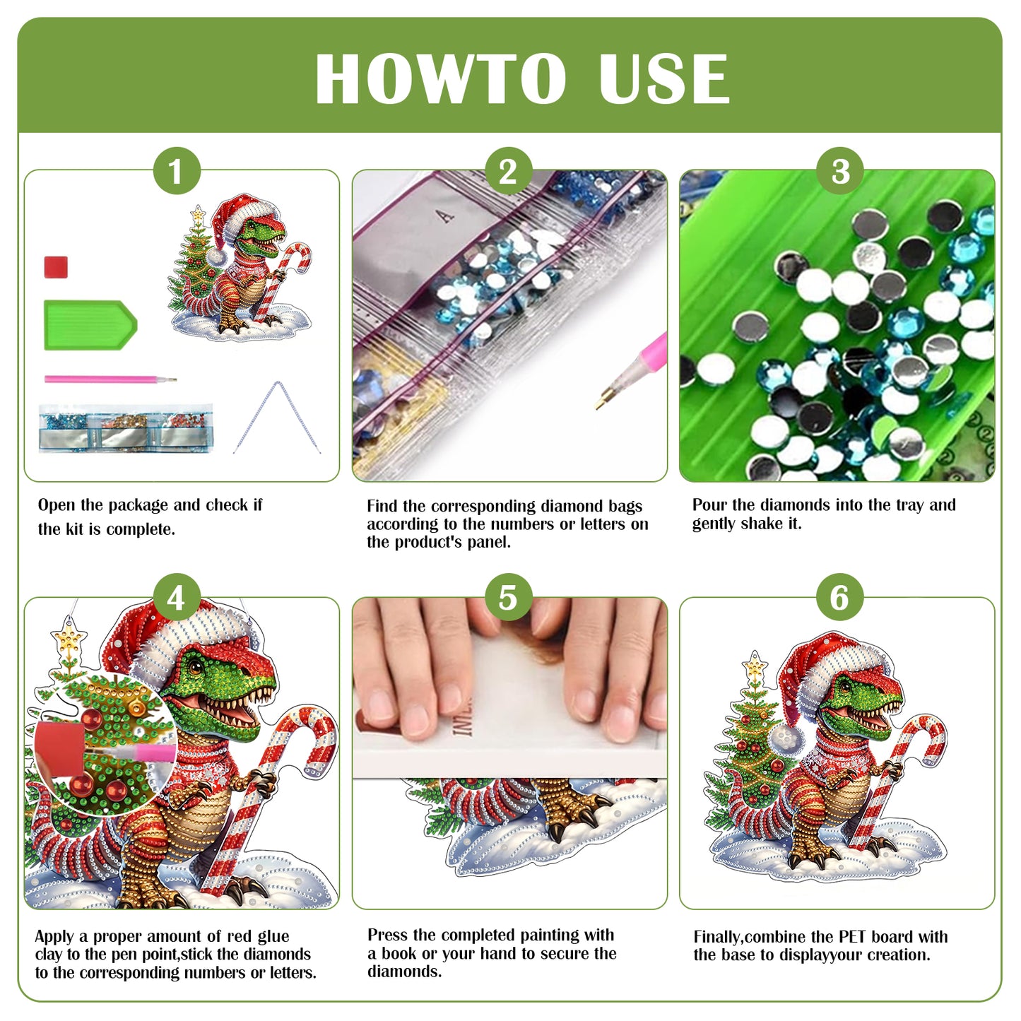 2D Flat DIY Diamond Painting Desktop Ornaments Kit for Home Office Desktop Decor