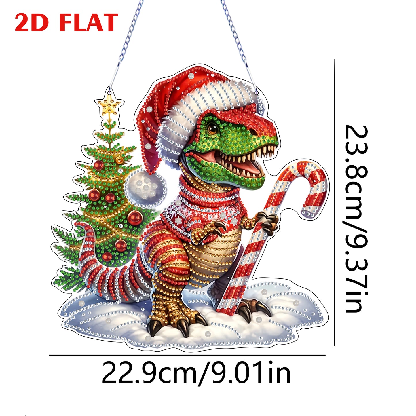 2D Flat DIY Diamond Painting Desktop Ornaments Kit for Home Office Desktop Decor