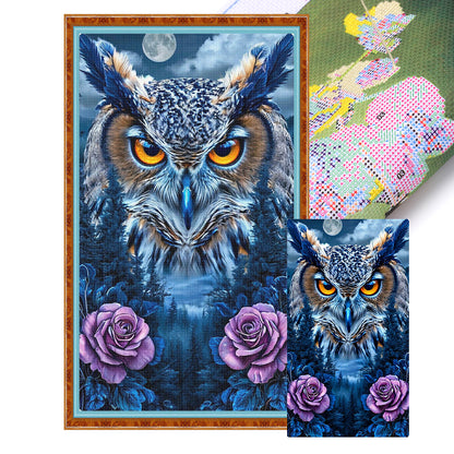 Owl - 11CT Stamped Cross Stitch 40*70CM