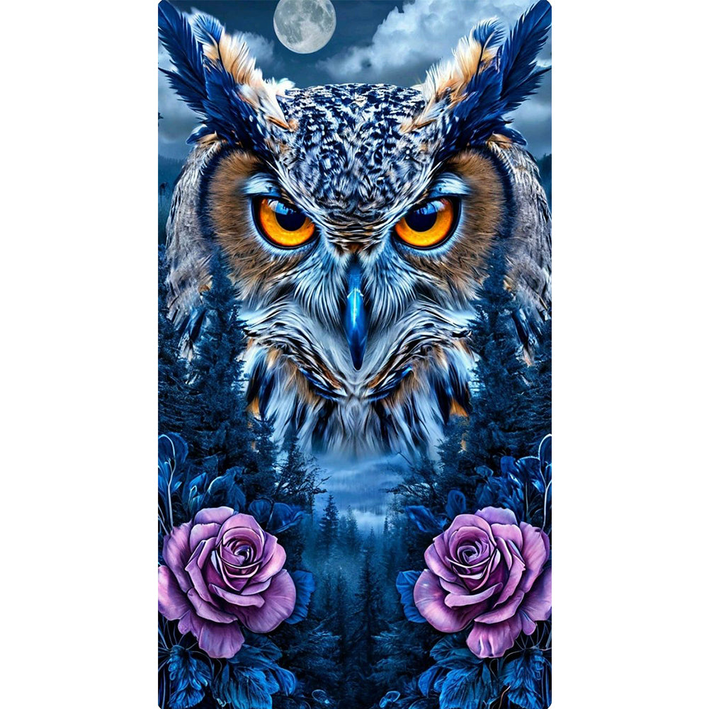 Owl - 11CT Stamped Cross Stitch 40*70CM