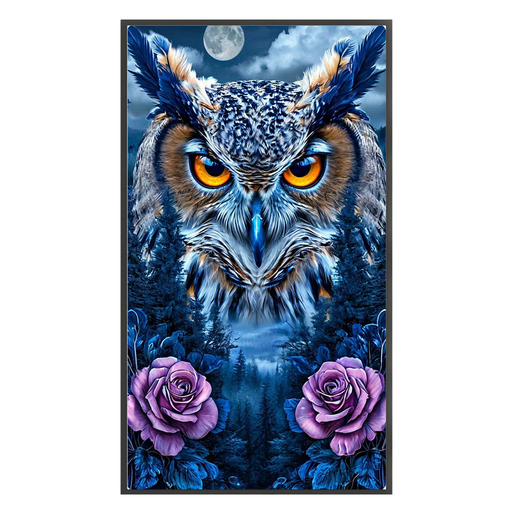 Owl - 11CT Stamped Cross Stitch 40*70CM