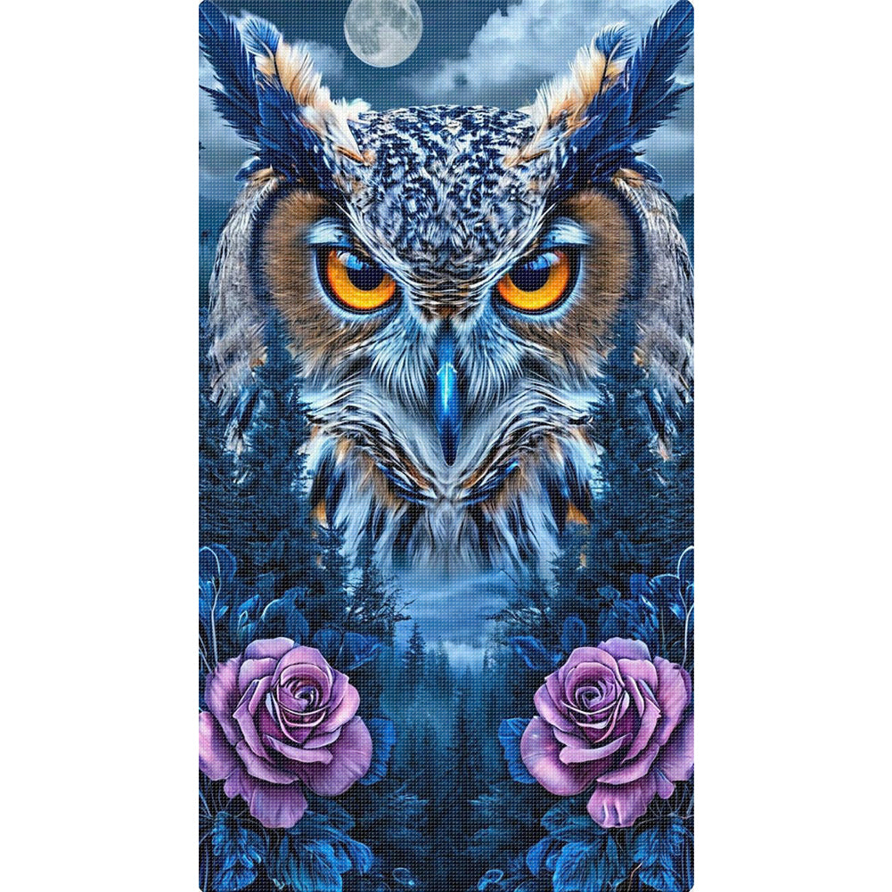 Owl - 11CT Stamped Cross Stitch 40*70CM