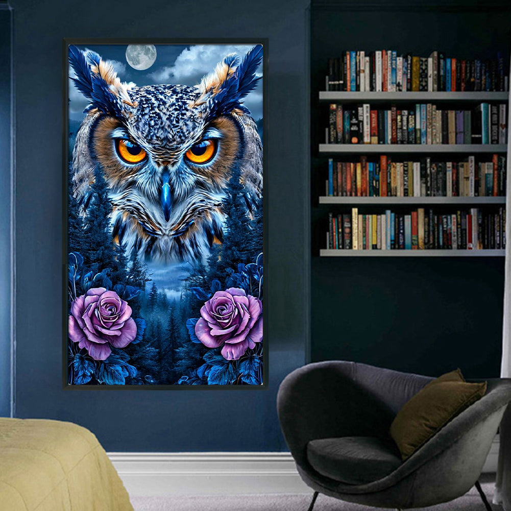 Owl - 11CT Stamped Cross Stitch 40*70CM