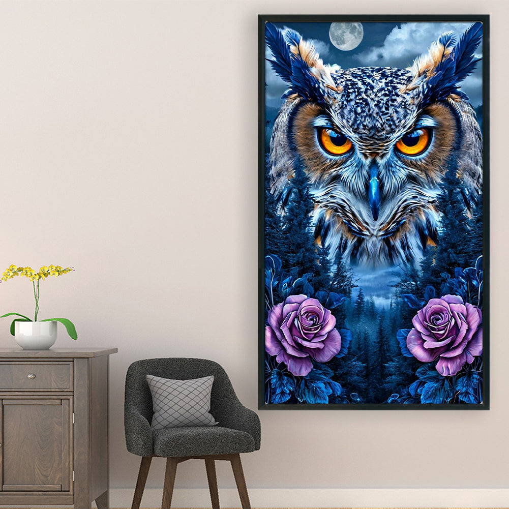 Owl - 11CT Stamped Cross Stitch 40*70CM