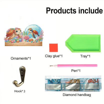 Animal DIY Diamond Painting Hanging Hook No Hole Punching Wall Decoration
