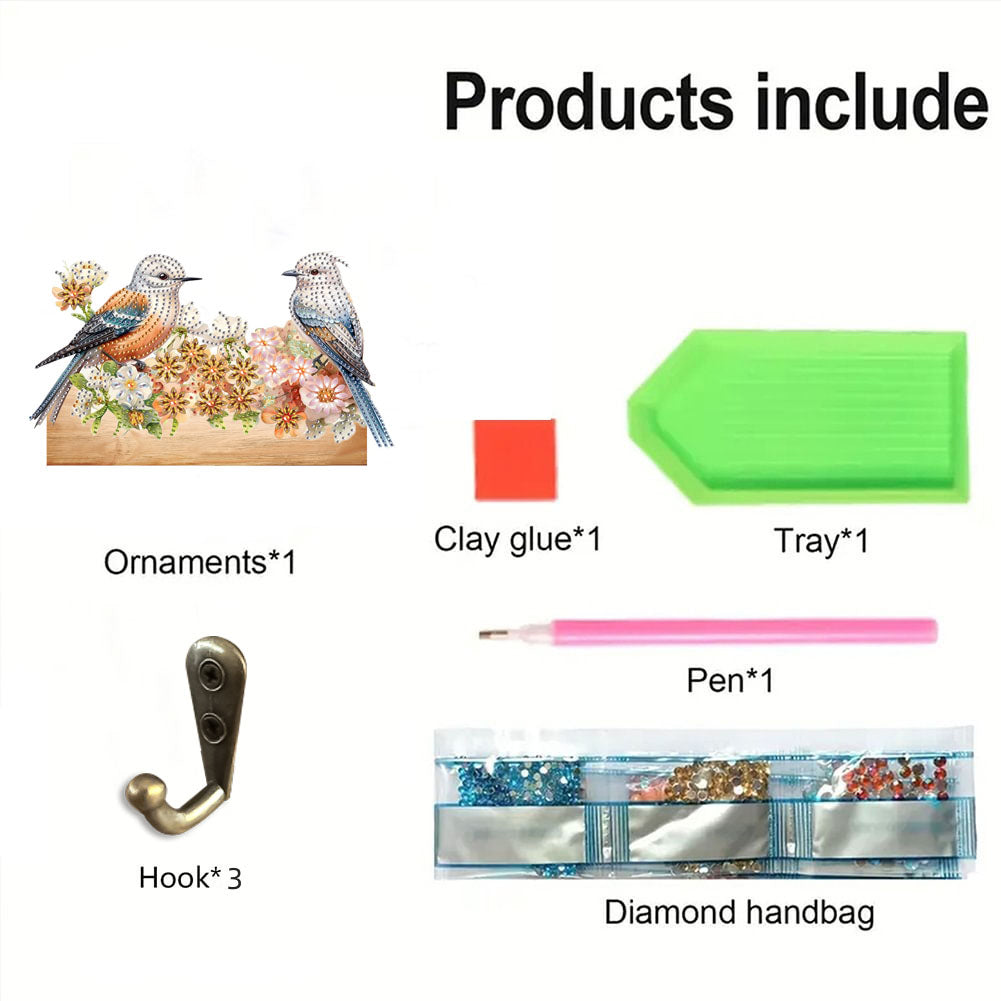 Animal DIY Diamond Painting Hanging Hook No Hole Punching Wall Decoration