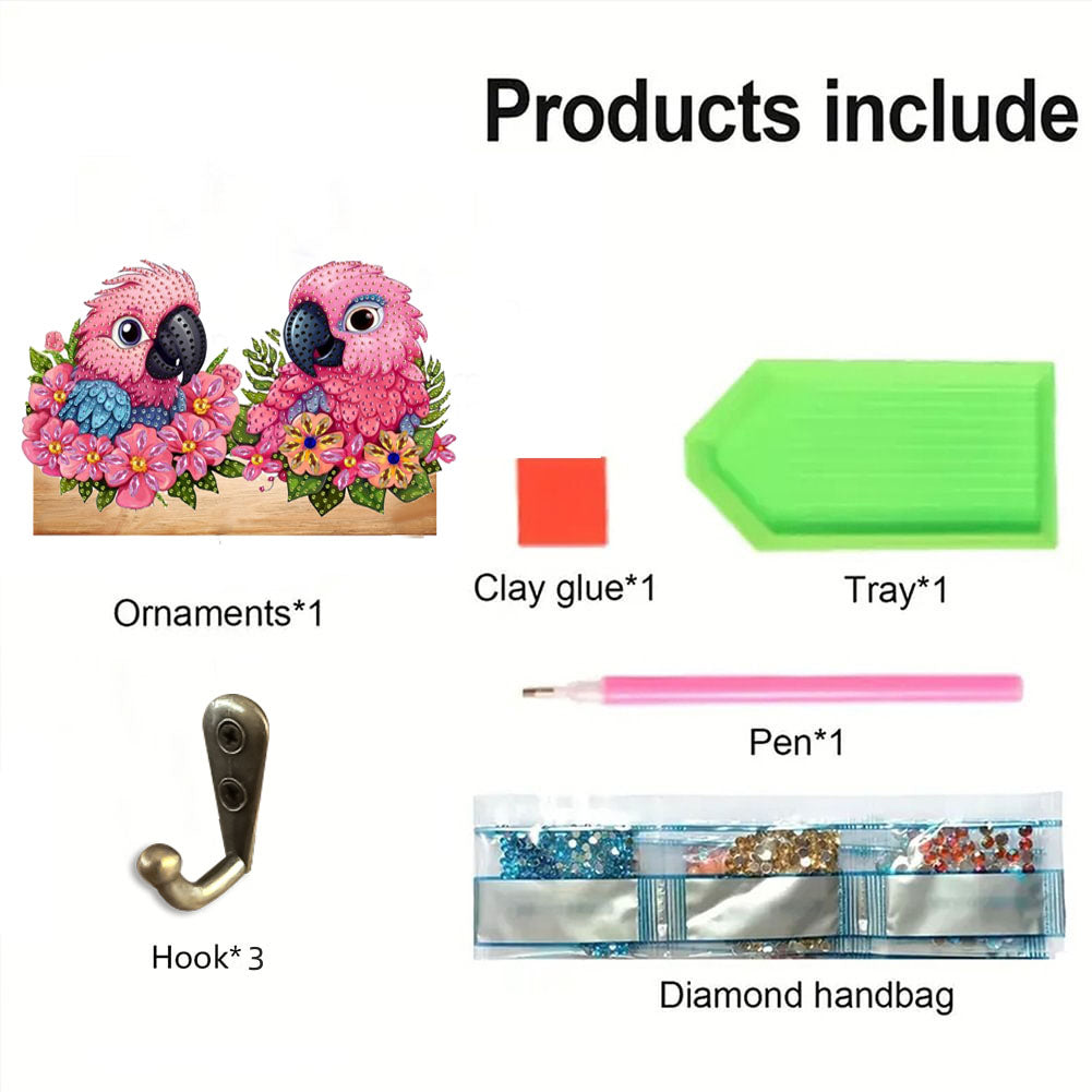 Animal DIY Diamond Painting Hanging Hook No Hole Punching Wall Decoration