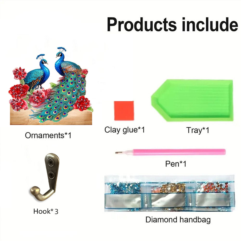 Animal DIY Diamond Painting Hanging Hook No Hole Punching Wall Decoration